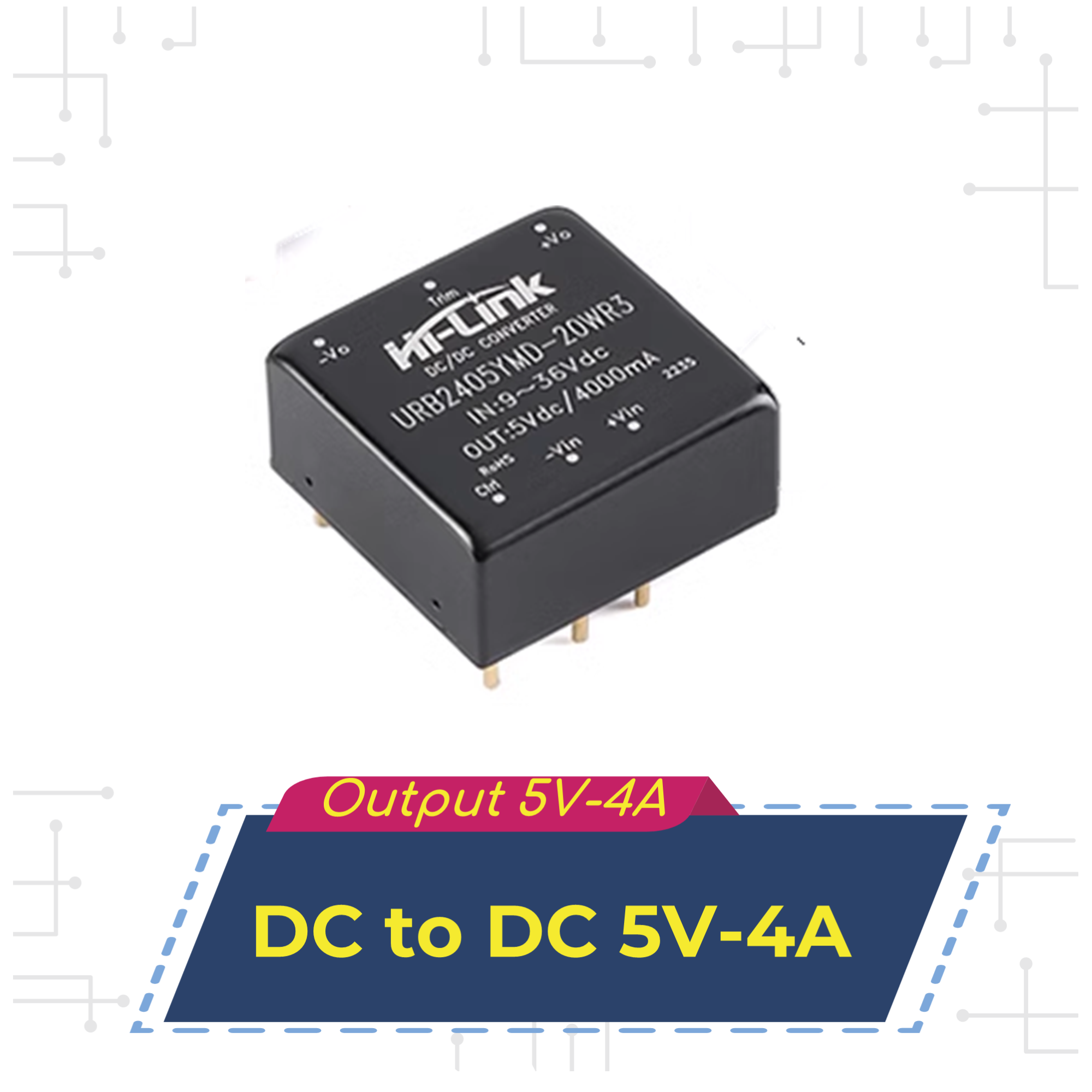 module nguồn URB20D2405YMD-20WR3 5VDC-4A
