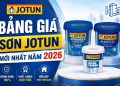 Bảng giá sơn Jotun mới nhất năm 2026